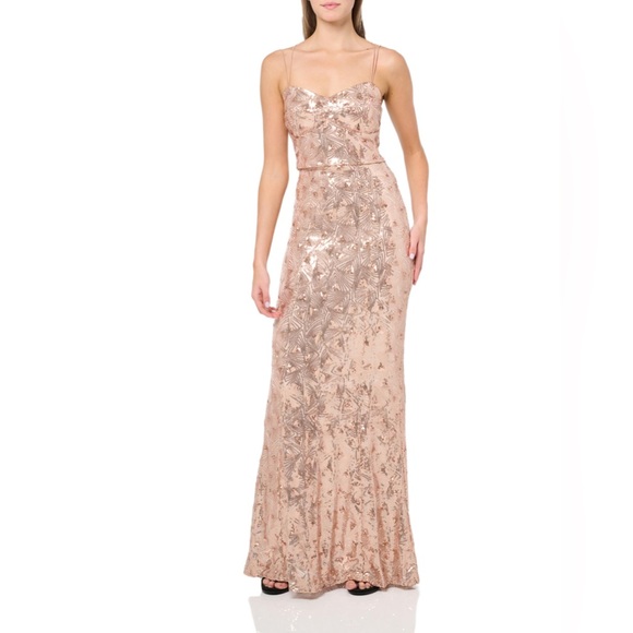 *NWT* Speechless Rose Gold Sequin Prom Dress | Size 5 Junior - Picture 1 of 11